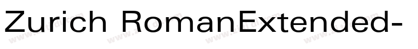 Zurich RomanExtended字体转换